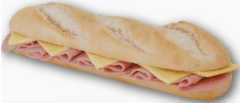 BAGUETTE JAMON DULCE Y QUESO